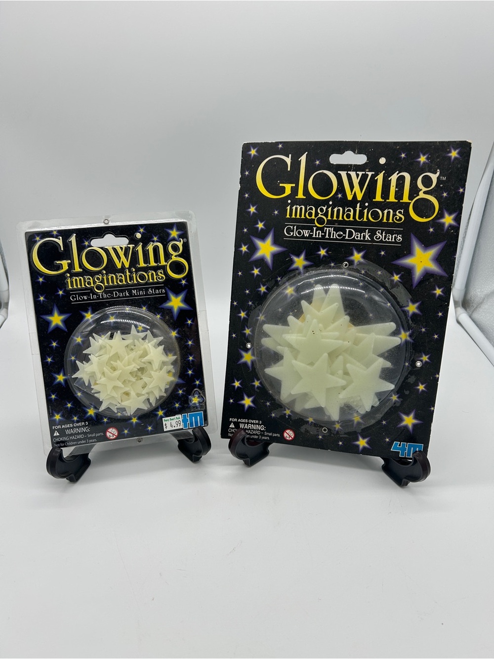 Vintage 2004 Toysmith Glowing Imaginations Glow In The Dark Stars Lot New NOS